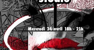 Ammar Bouras sera présent pour une exposition le 24 avril de 18h00 à 21h00 à la Cité des Arts