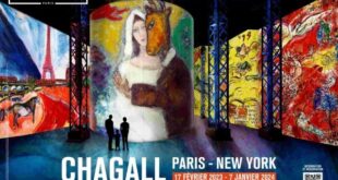 Chagall, Paris – New York – Exposition jusqu’au 1 janvier 2024